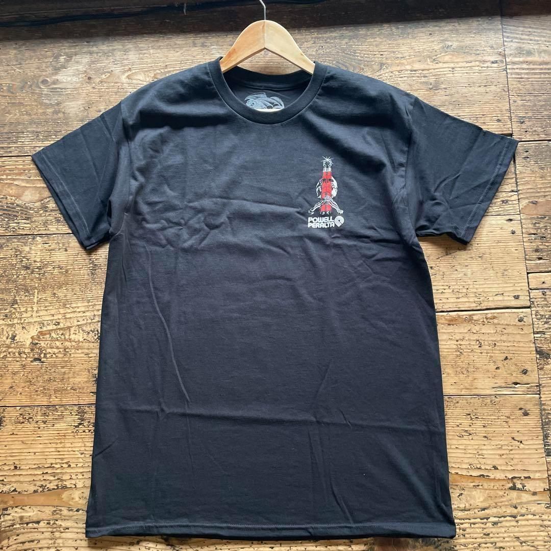 レアモデル 新品 POWELLパウエルxブルースリー Tシャツ 黒 L オールド