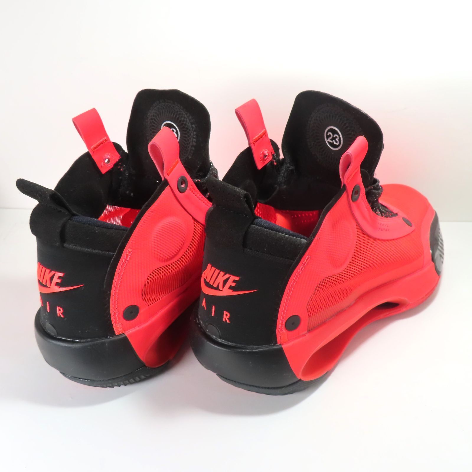 美品 NIKE AIR JORDAN 34 XXXiV PF ナイキ エアジョーダン 34 INFRARED 23 26cm シューズ スニーカー 赤 黒 インフラレッド メンズ