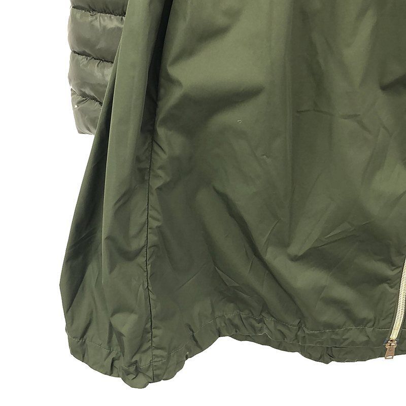 ヘルノ/ナイロンドッキングフーデットダウンコート/異素材切り替え/38