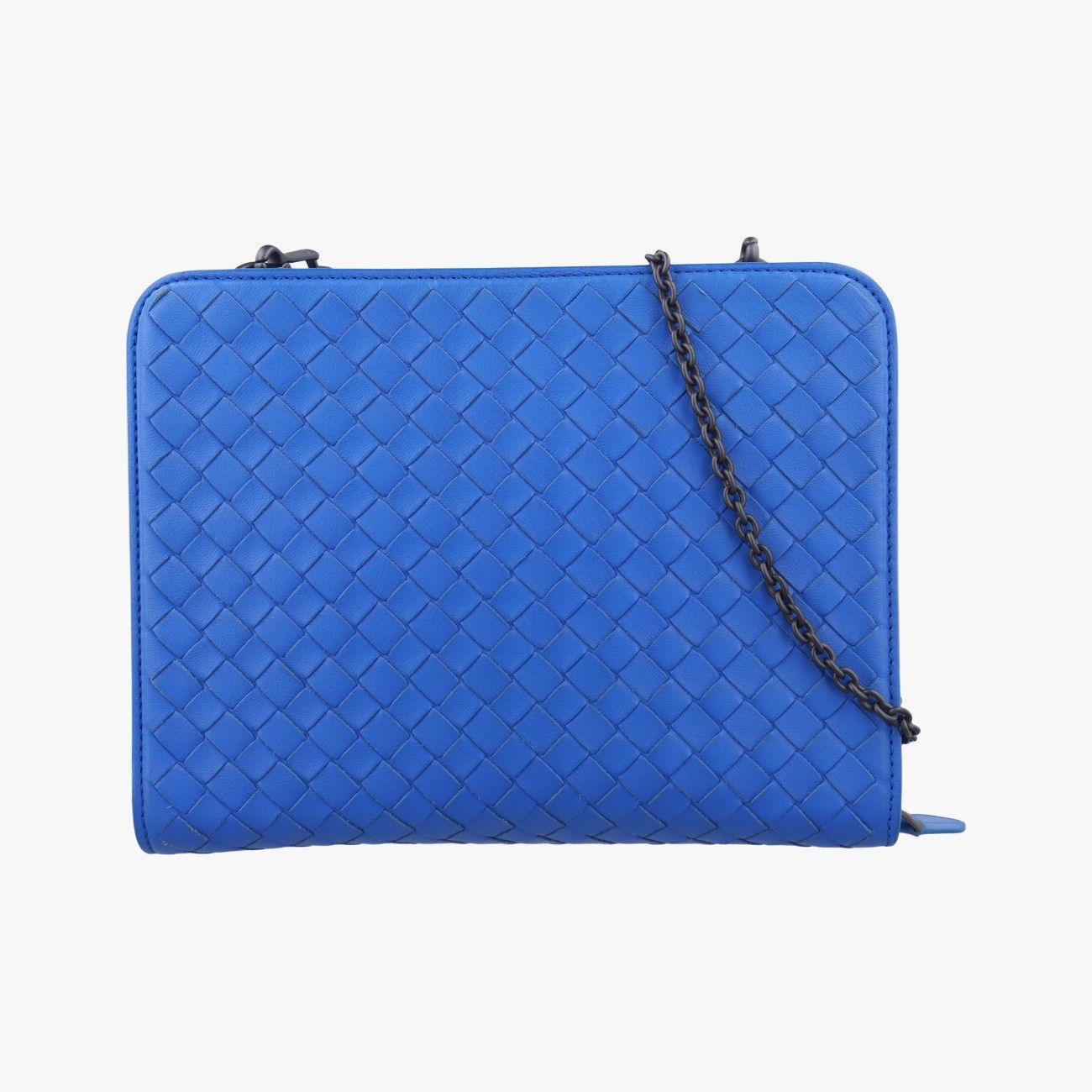 ボッテガヴェネタBottega VenetaイントレチャートブルーラムスキンB04971793R