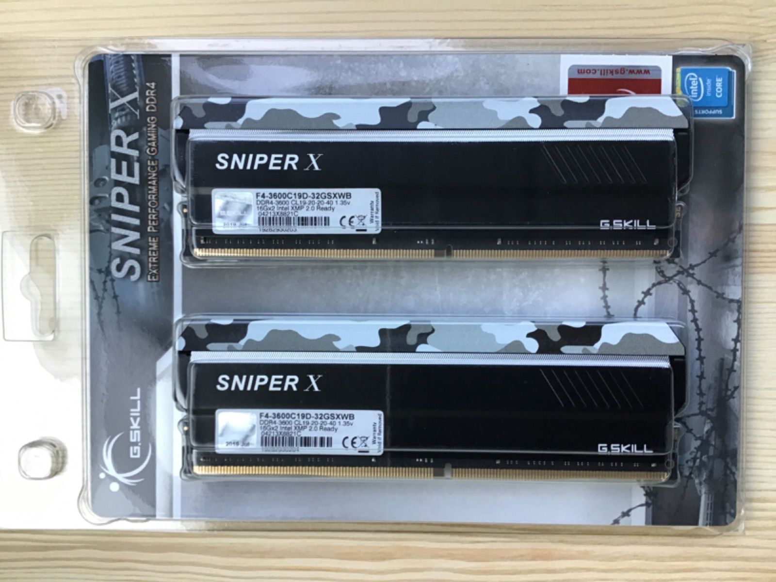 送料無料キャンペーン?】 メモリ G.SKILL SNIPERX 8GB×2枚 16GB F4