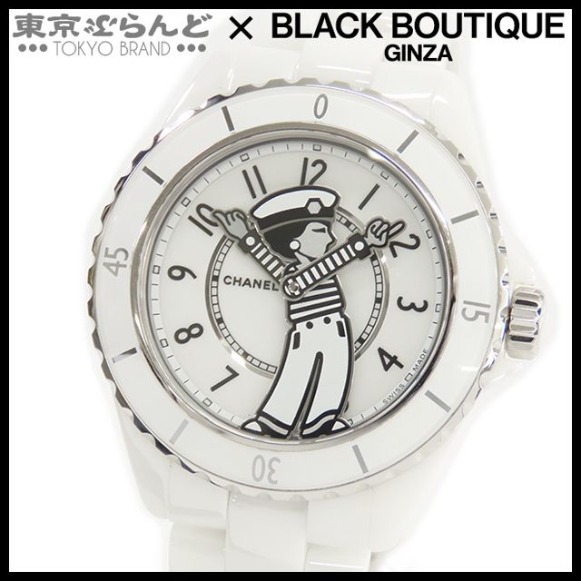シャネル CHANEL マドモアゼル J12 ラ パウザ 38mm H7481 ホワイトセラミック SS 腕時計 メンズ 自動巻 101770947