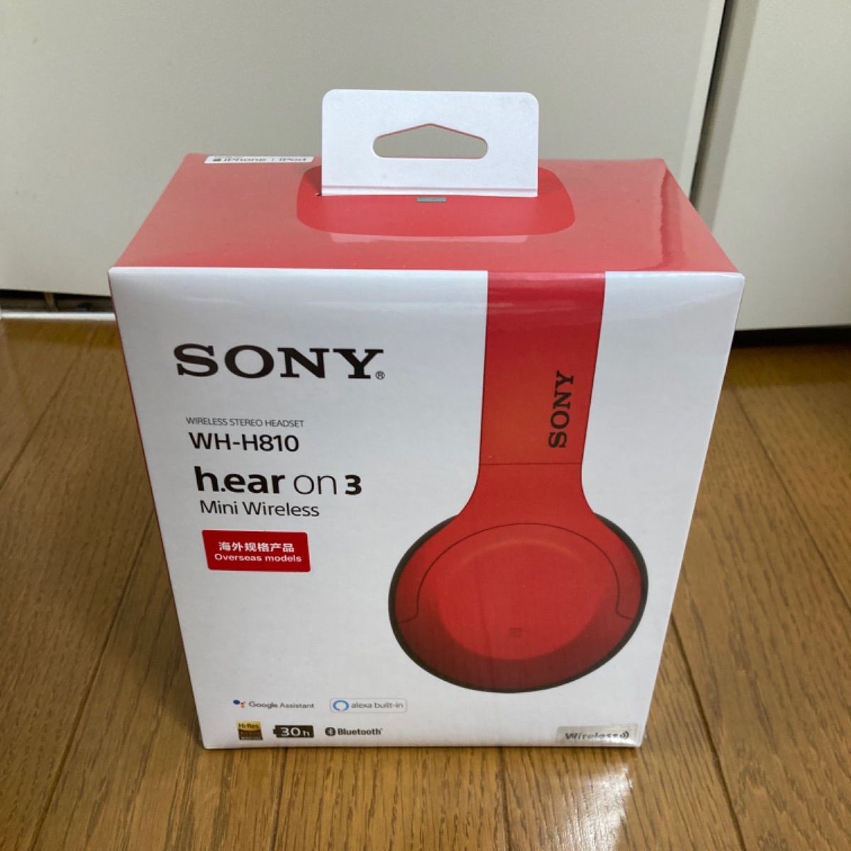 SONYワイヤレスステレオヘッドセット レッド WH-H810 RM【１台限定