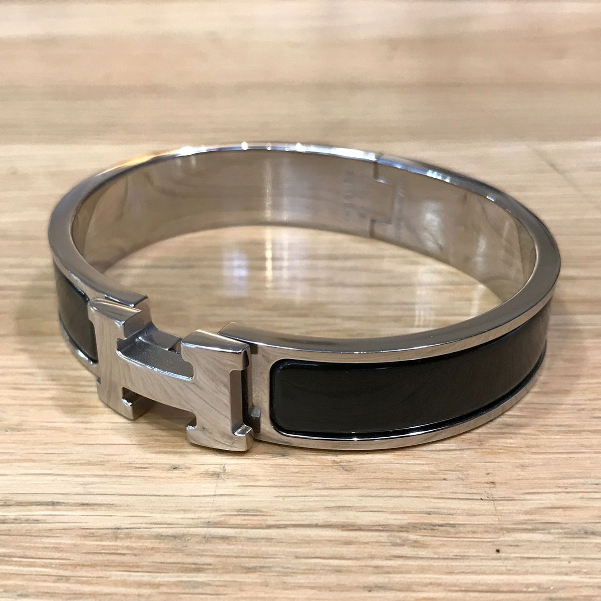 超美品】エルメス クリックH PM クリッククラック ブラック シルバー