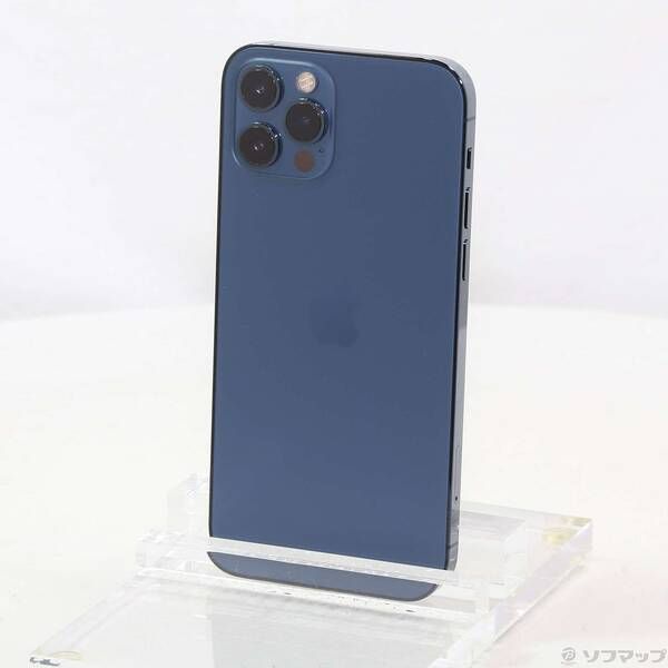 〔中古品〕iPhone12 Pro 256GB パシフィックブルー NGMD3J／A SIMフリー【258】