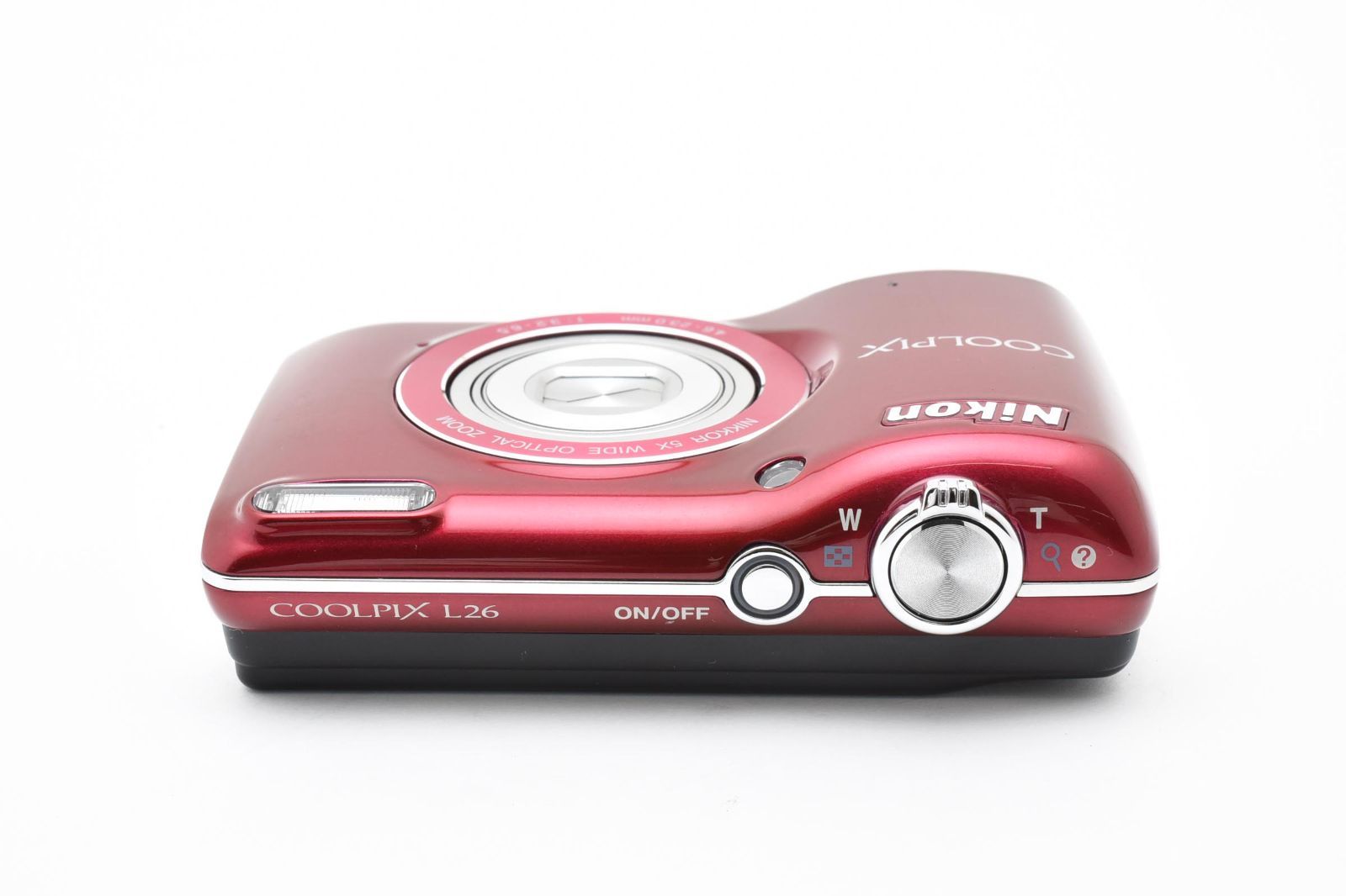 極美品】Nikon COOLPIX L26 レッド 単三電池対応で安心!1610万 極美品】Nikon COOLPIX L26 レッド 単三電池対応で安心!1610万