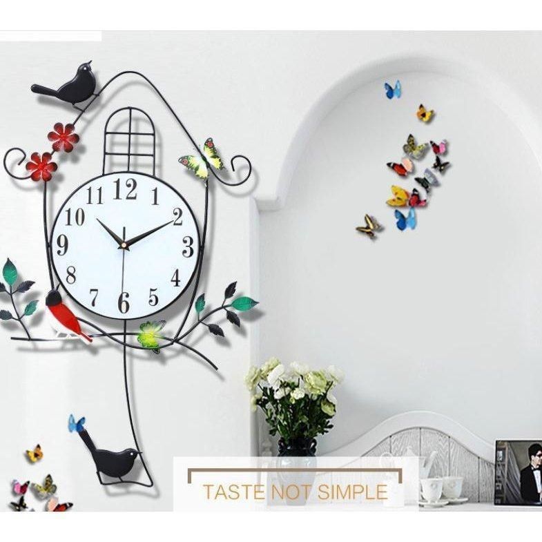 新品 北欧 お部屋の鳥の壁掛け時計 掛け時計 かけ時計 壁飾り おしゃれ ...