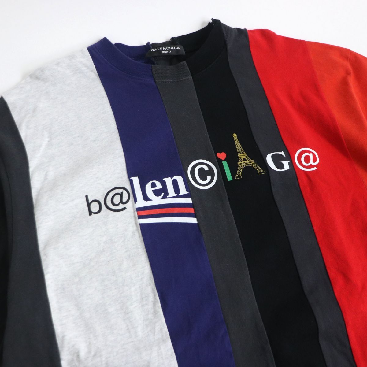 バレンシアガ BALENCIAGA 青山 店舗 限定 再構築ロゴ Tシャツ S - トップス