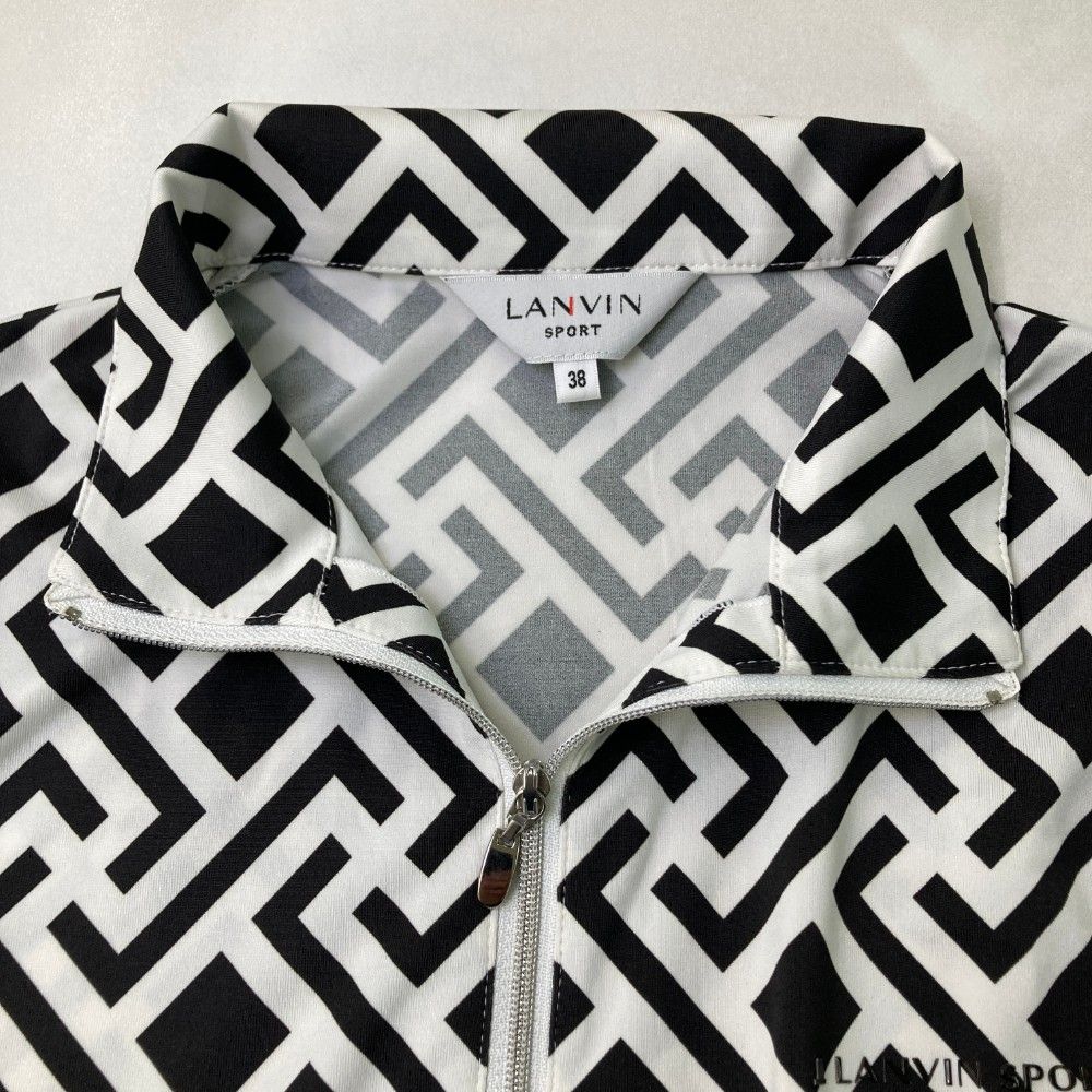 サイズ：38 LANVIN SPORT ランバン スポール ハーフジップ 長袖Tシャツ