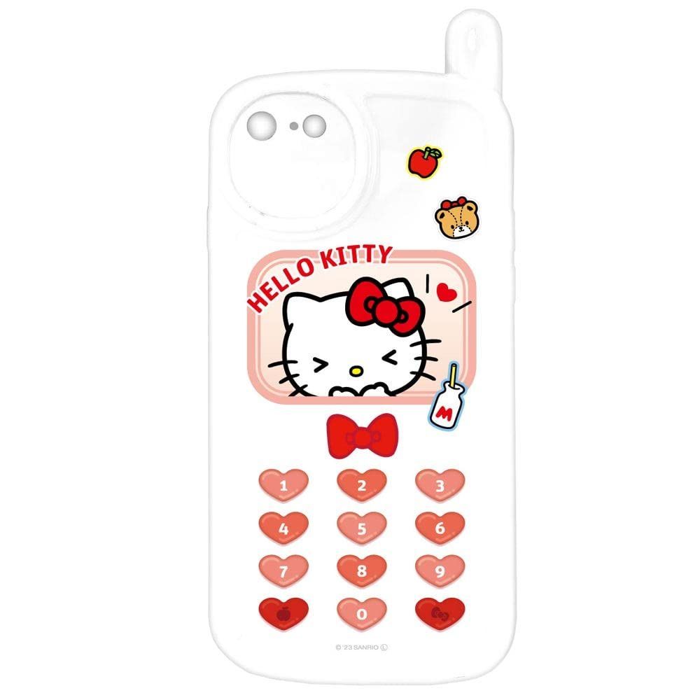 【特価セール】ソフトケース ソフト カバー TPU かわいい ケース ピンク ガラケー風 白 黒 レトロ ハローキティ マイメロディ キャラクターズ クロミ サンリオ シナモロール アイフォン iPhone7