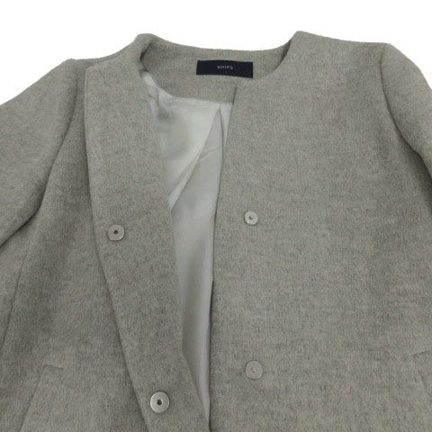シップス SHIPS SUPER140キーネックショートコート 314-15-0454