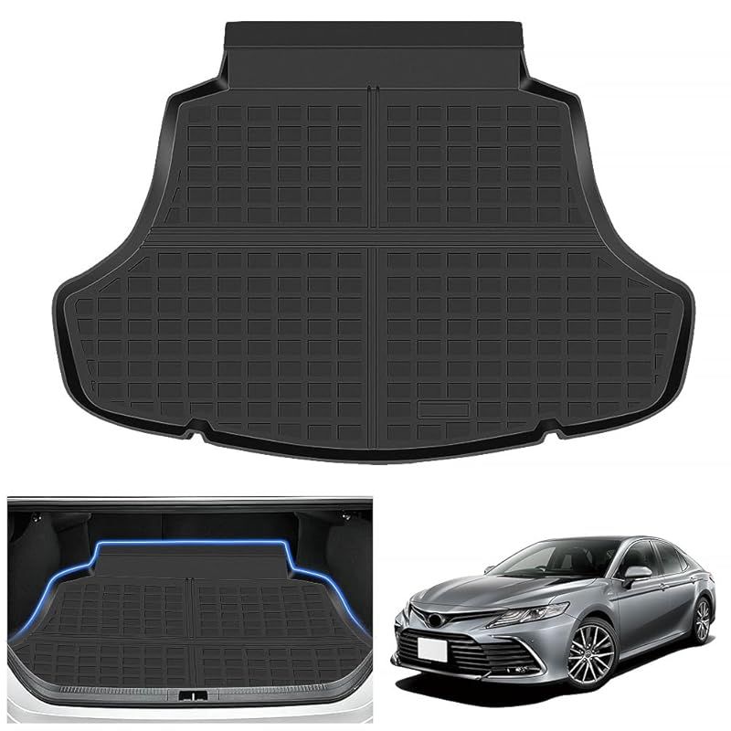 トヨタ カムリ10代目XV70系GXWS用車のトランクマット防水カーゴマットラゲッジマットレザートランクトレイ1P4色選び可