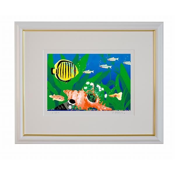 ☆ 吉岡浩太郎 ☆「 白馬の森 」シルクスクリーン四ツ　新品綺麗！ Amazon | 吉岡浩太郎 「白馬の森」 馬 絵画 シルクスクリーン