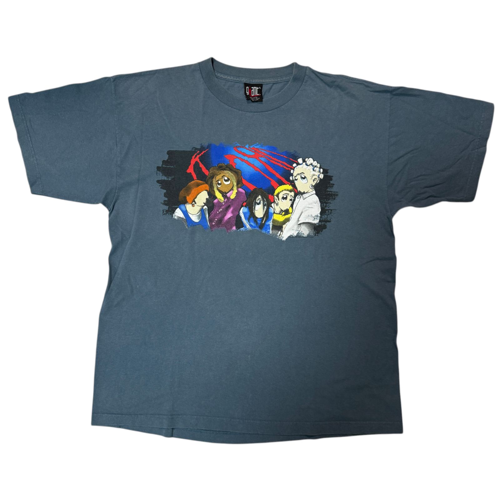 90s Korn 1998 アニメ グラフィック Tシャツ XLサイズ コーン バンドT