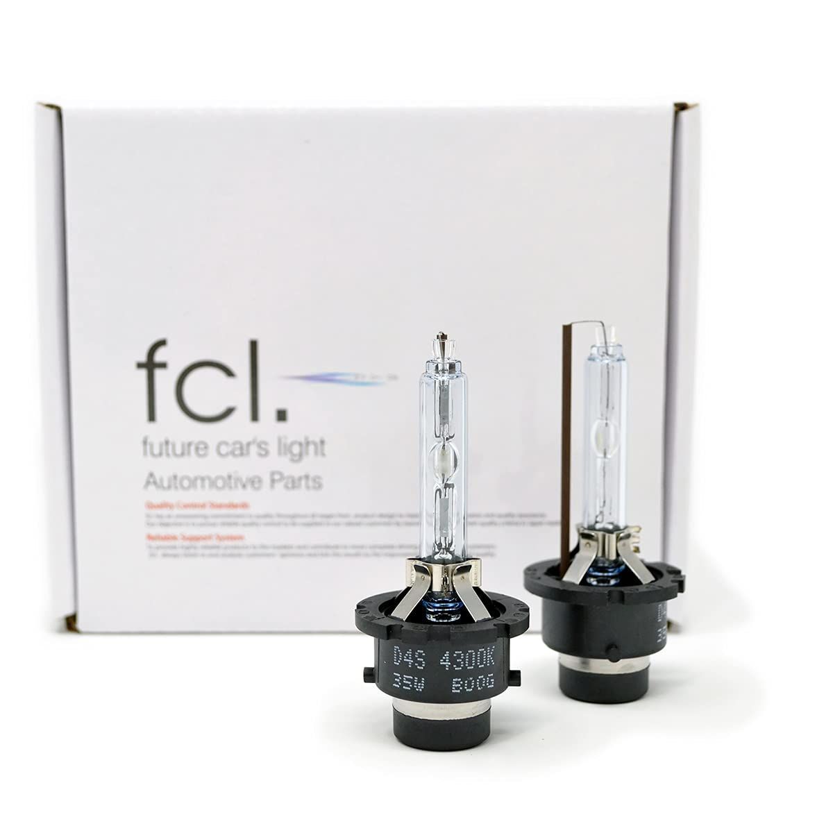 新品 fcl.(エフシーエル) D4S HID バルブ 純正色 4300K 車検対応 12V 24V 対応 純正交換 ヘッドライト 35W プロジェクター 左右分2個入り
