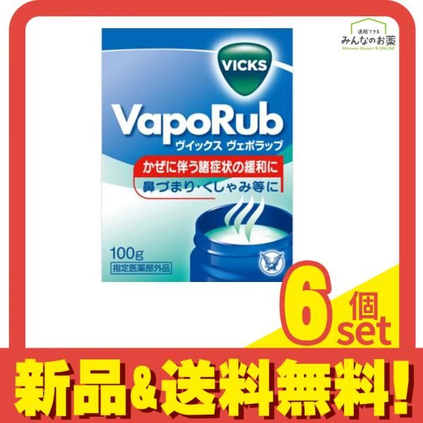 VICKS ヴイックス ヴェポラッブ 100g (ビン) 6個セット まとめ売り