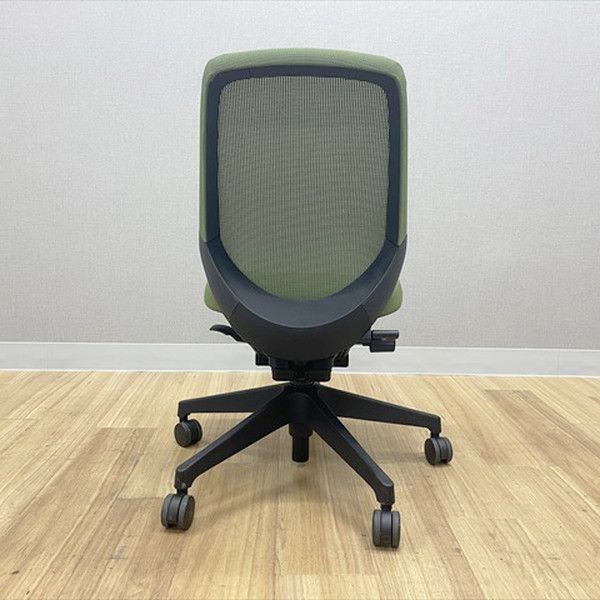 ノートチェア ローバック プレーンバックメッシュ オフィスチェア 肘無 イトーキ アイビーグリーン