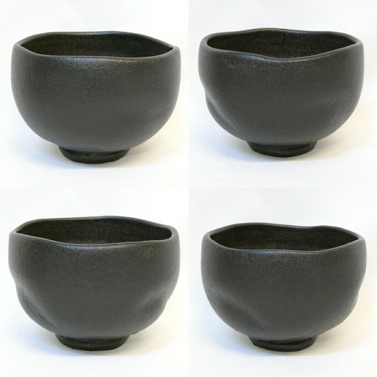 七月の特売品】紀州焼 葵窯 初代 寒川栖豊作 那智黒茶碗 茶道具