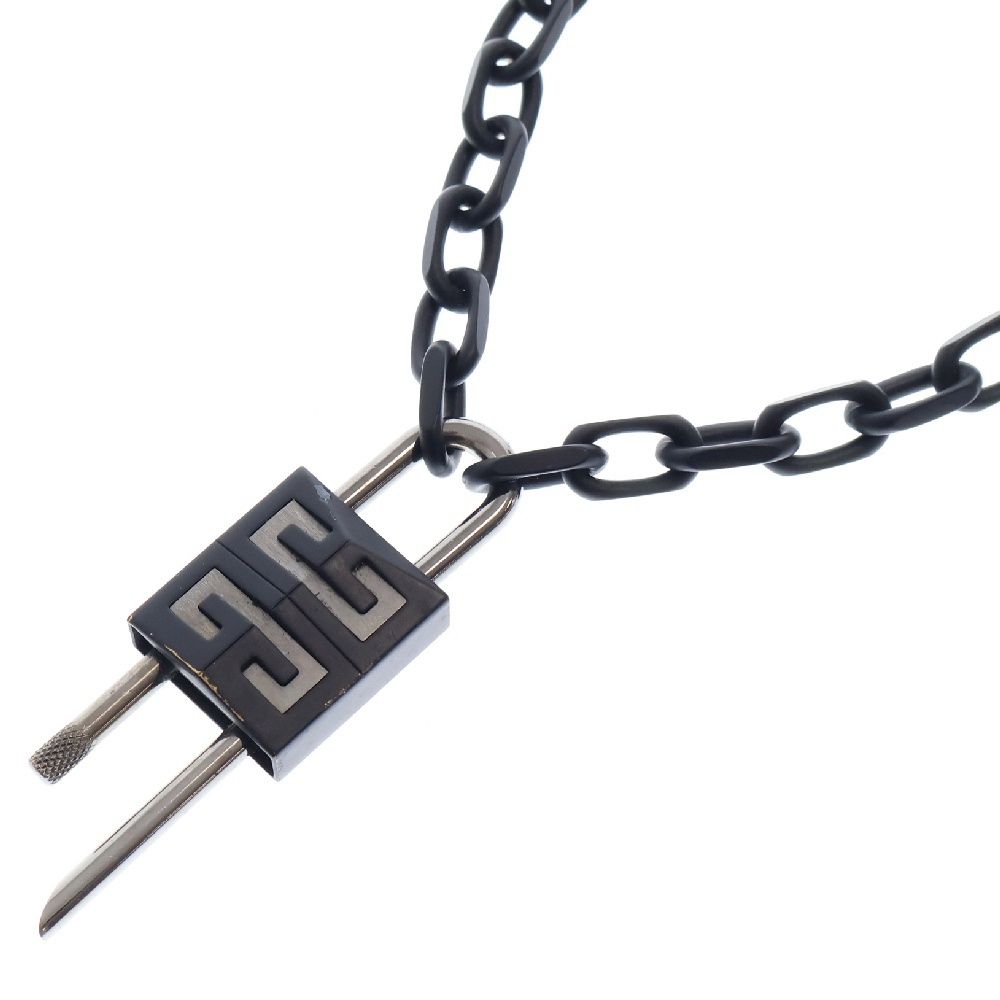 GIVENCHY (ジバンシィ) G リンク パドロック ネックレス ブラック GIVENCHY (ジバンシィ) G リンク パドロック ネックレス