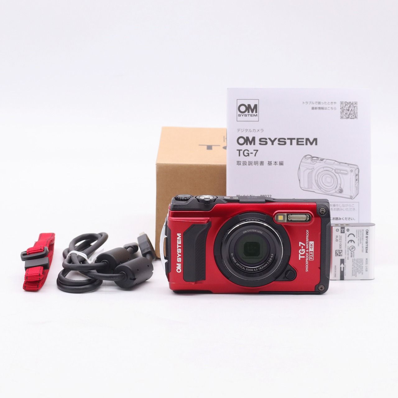 新品未使用！OM SYSTEM TG-7 デジタルカメラ　赤　レッド OMデジタルソリューションズ OM SYSTEM Tough TG-7 [レッド
