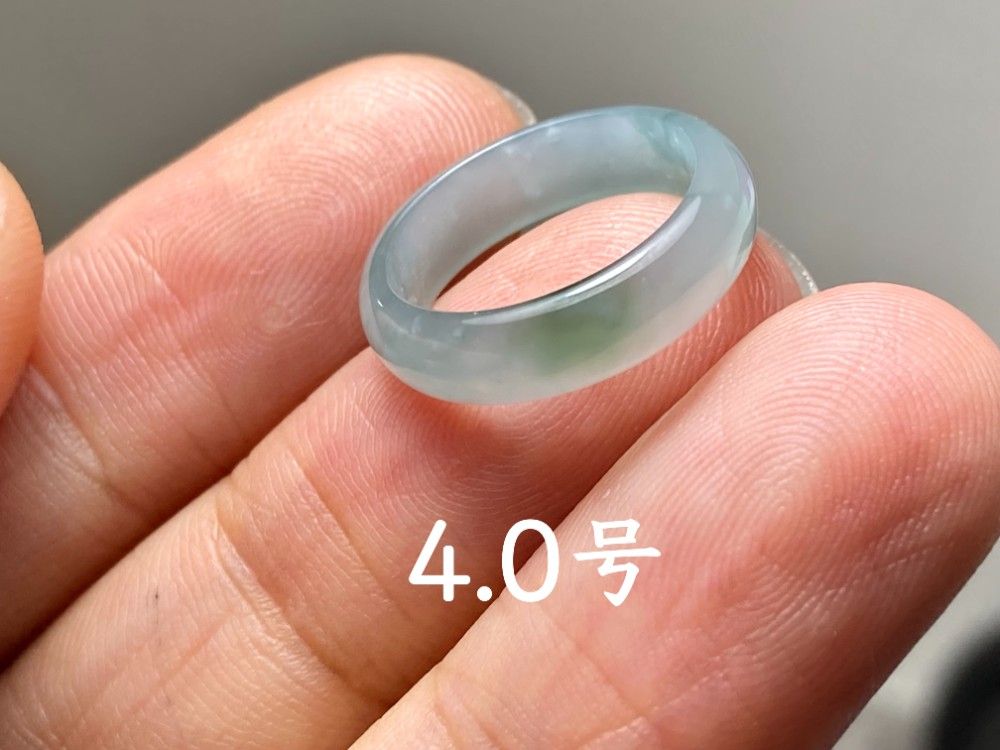 L13-40 ピンキーリング 氷種 4.0号 グアテマラ産 A貨 本翡翠