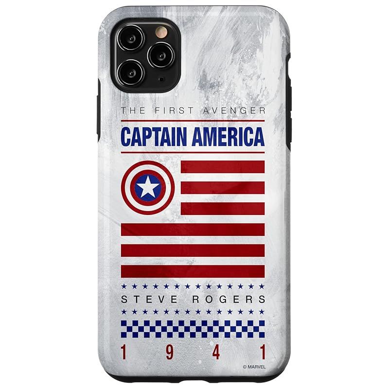 新品　iPhone 11 Pro Max Marvel The First Avenger キャプテンアメリカ スティーブ・ロジャース 1941 スマホケース