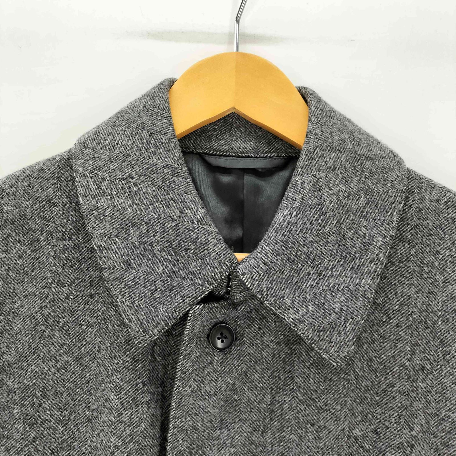 シップス SHIPS LORO PIANA STORM SYSTEM ソリッド ステンカラーコート