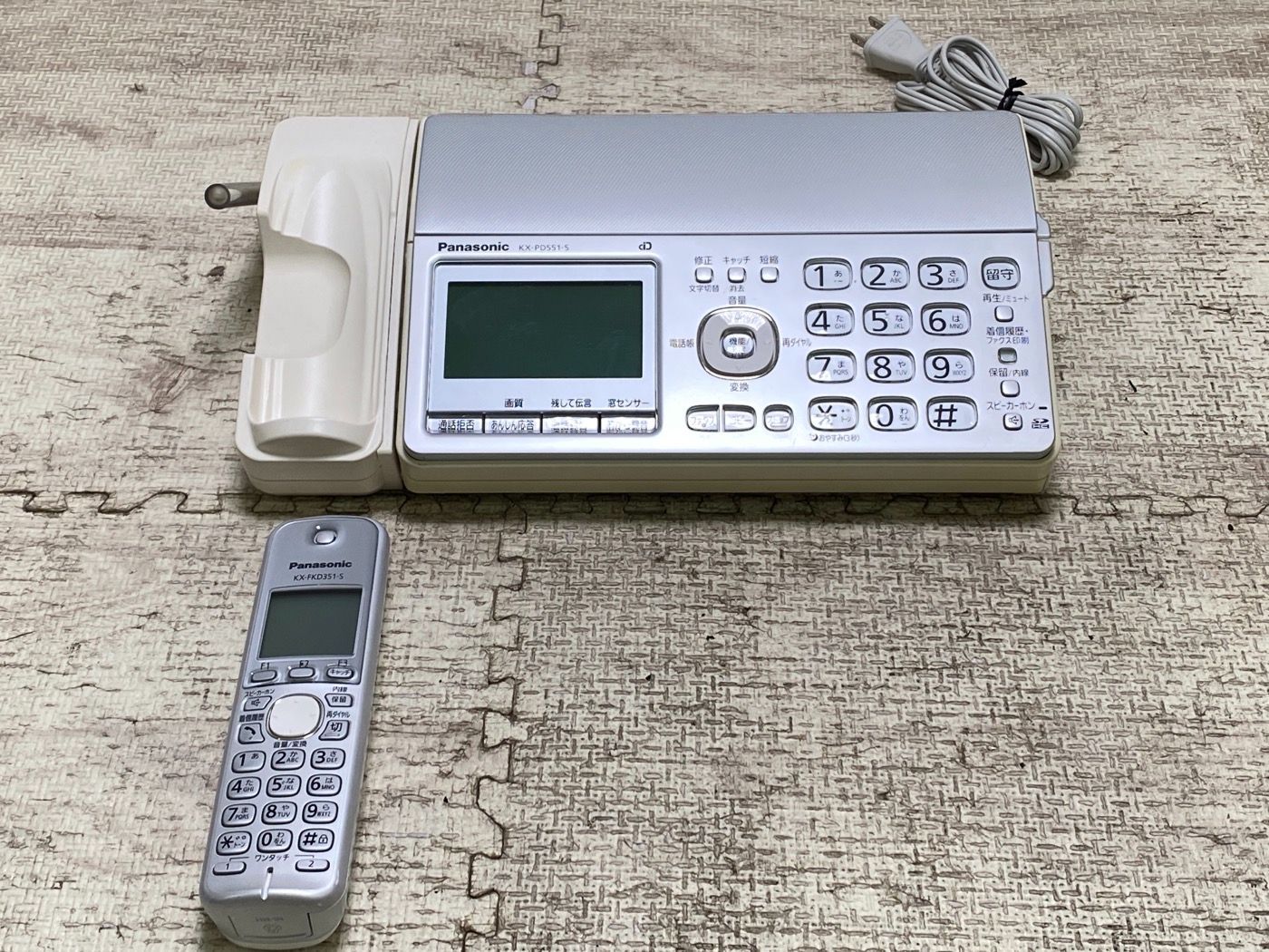 パナソニック パーソナルファックス KX-PD551DL Panasonic KX-PD551DL コードレス電話 ホワイト Panasonic