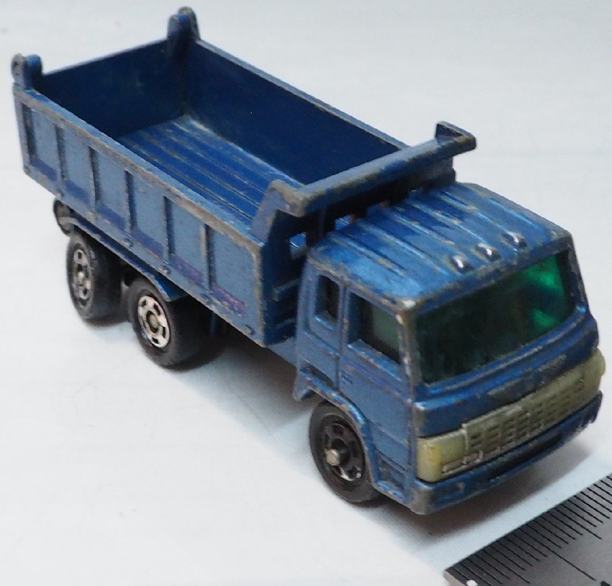 日本製トミカ#52【日野 ドルフィン ダンプ トラック HINO DOLPHIN DUMP TRUCK 青ブルー】1/102  ミニカー■TOMYトミーTOMICA【中古】送料込