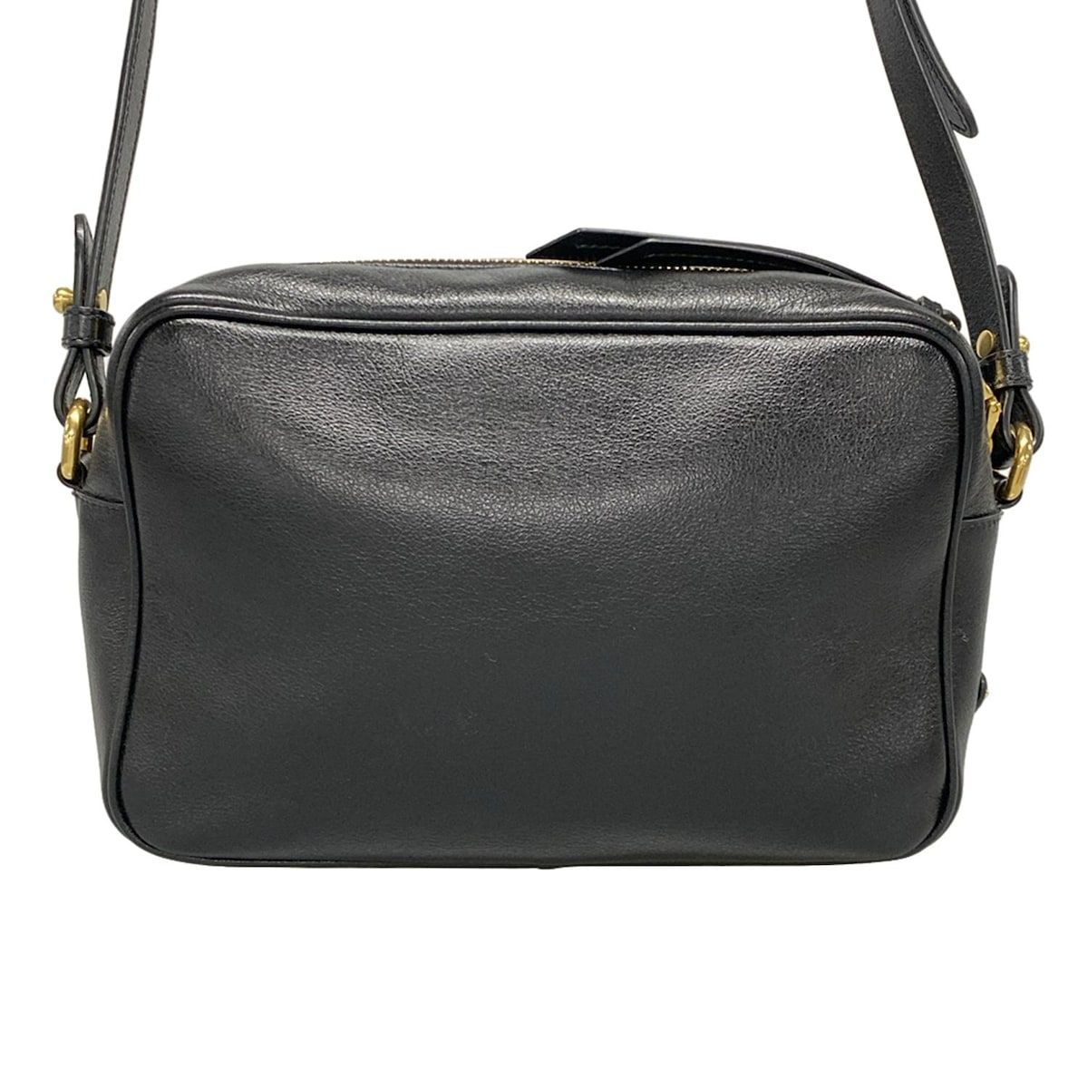 PRADA(プラダ) ショルダーバッグ - 黒 ロゴ型押し加工/カメラ