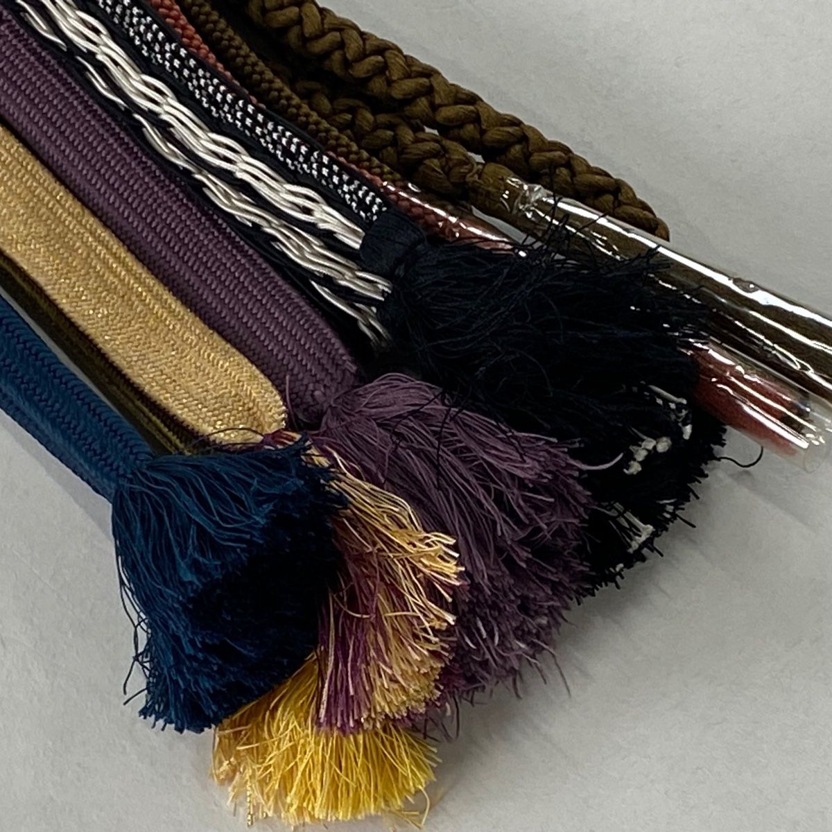 平和屋着物○和装小物 帯締め・帯揚げセット 高麗組 綾出し 松竹梅 菊