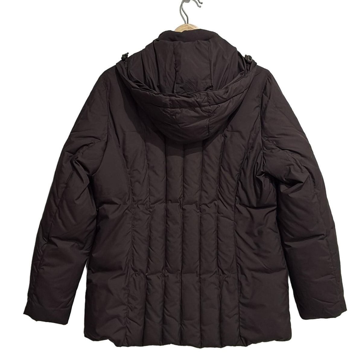 カステルバジャックスポーツ ダウンコート サイズ2 M レディース - ダークブラウン×アイボリー×マルチ 長袖 ワッペン 冬