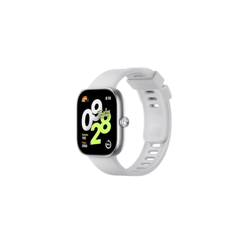 シャオミ Xiaomi スマートウォッチ Redmi Watch 4 1.97インチ超大型ディスプレイ 20日間のバッテリー持続時間 Bluetooth 通話対応 150種類スポーツモード 回転式クラウン Alexa対応 GPS内蔵 シルバーグレー