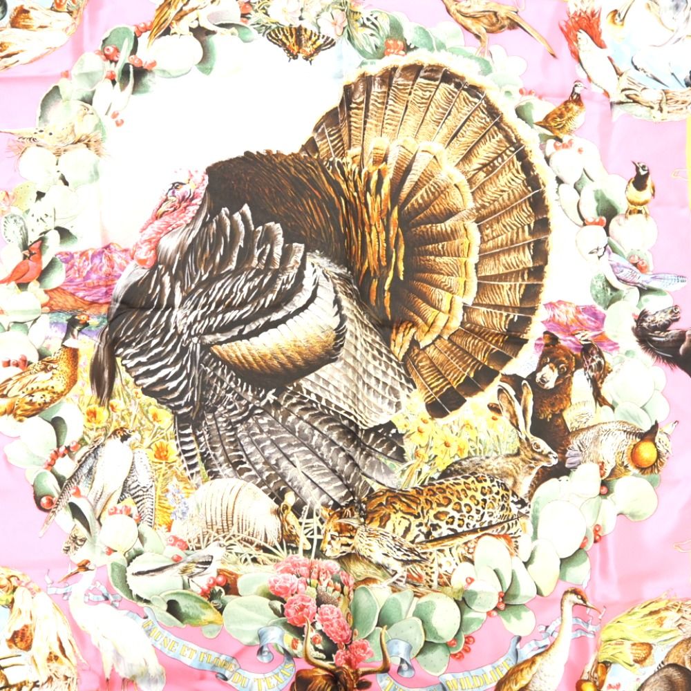 HERMES/エルメス カレ90 FAUNE ET FLORE DU TEXAS TEXAS WILDLIFE
