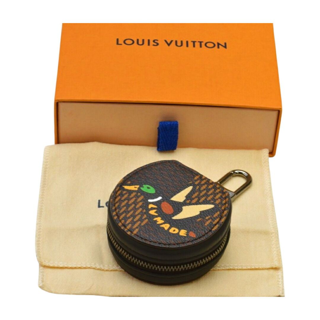 ルイヴィトン LOUIS VUITTON イヤフォンケース ダミエ エベヌ エテュイ イヤフォン ブラウン ユニセックス su_p e_u F-YA914