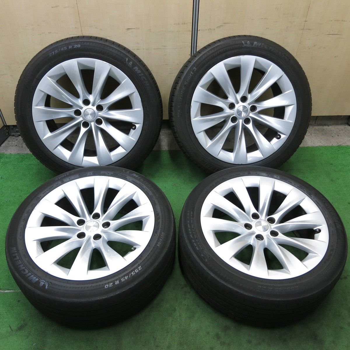 4本価格テスラ モデルX 純正 255/45R20 275/45R20 ミシュラン LATITUDE Sport3 TO 20インチ PCD120/5H5072903ナノ