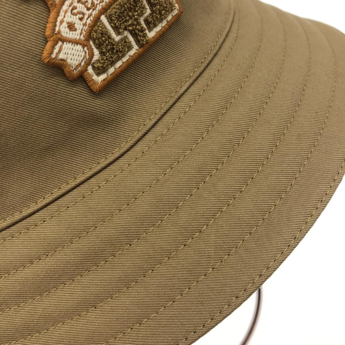 良好 HERMES エルメス ハーパー・Hセリエ バケット ハット 58 ベージュ