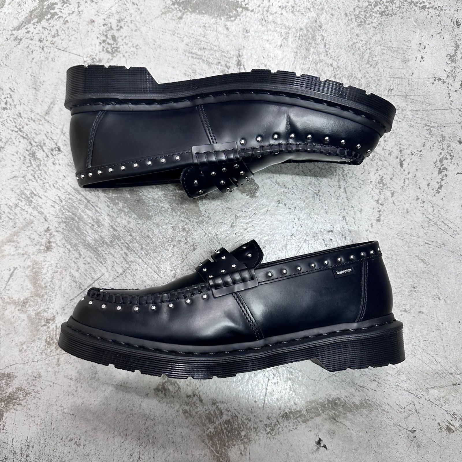 Supreme Dr.Martens 25SS Studded Penton Loafer Black スタッズ