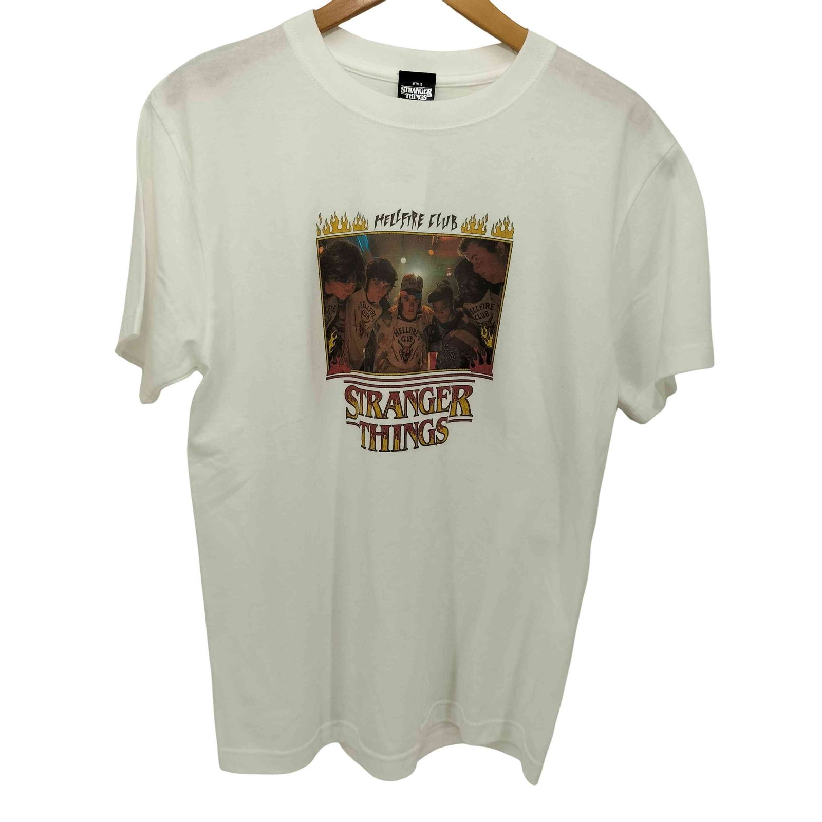 ユーズドフルギ USED古着 {{STRANGERTHINGS}}Tシャツ/HFC T-shirt/HFC HEELFIRE CLUB メンズ  M