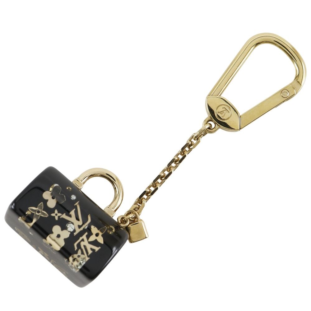 LOUIS VUITTON ルイ ヴィトン ポルトクレ スピーディー アンクルージョン ヴィンテージ M65444 樹脂系×金メッキ×ラインストーン ゴールド レディース チャーム