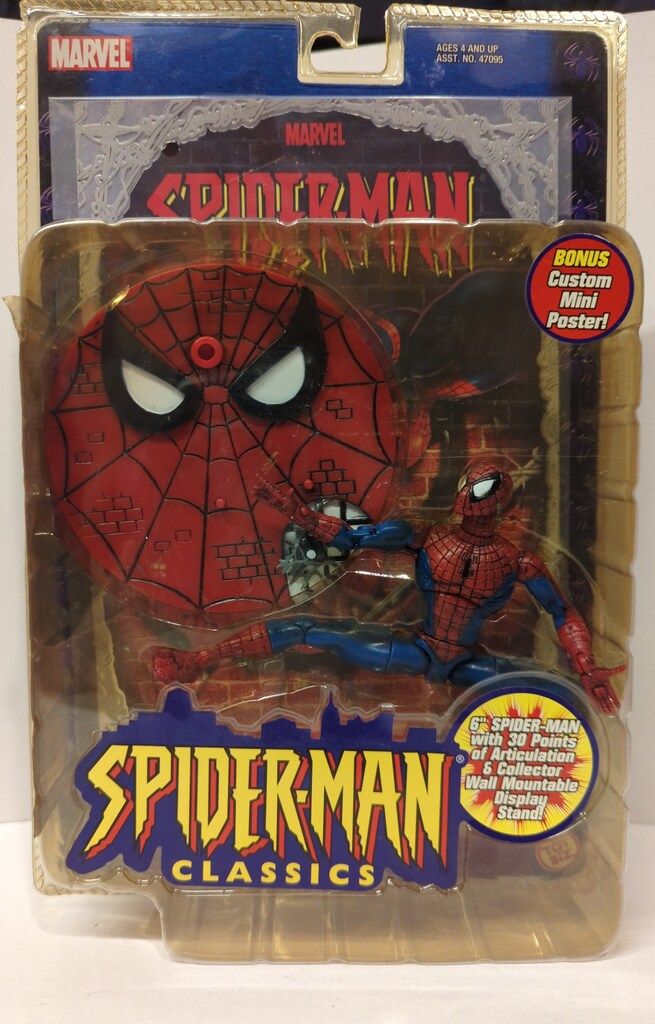 TOYBIZ CLASSICS SPIDER MAN (ポスター同梱) 6インチ