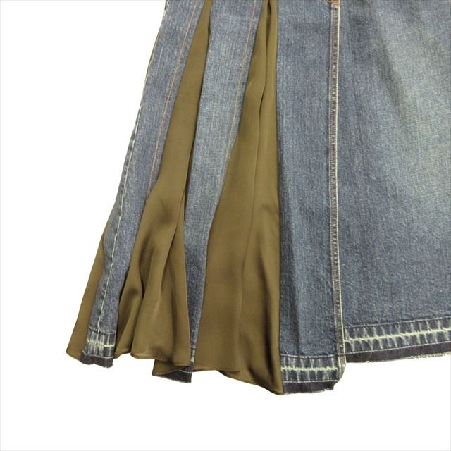 サカイ sacai デニムスカート ダメージ加工