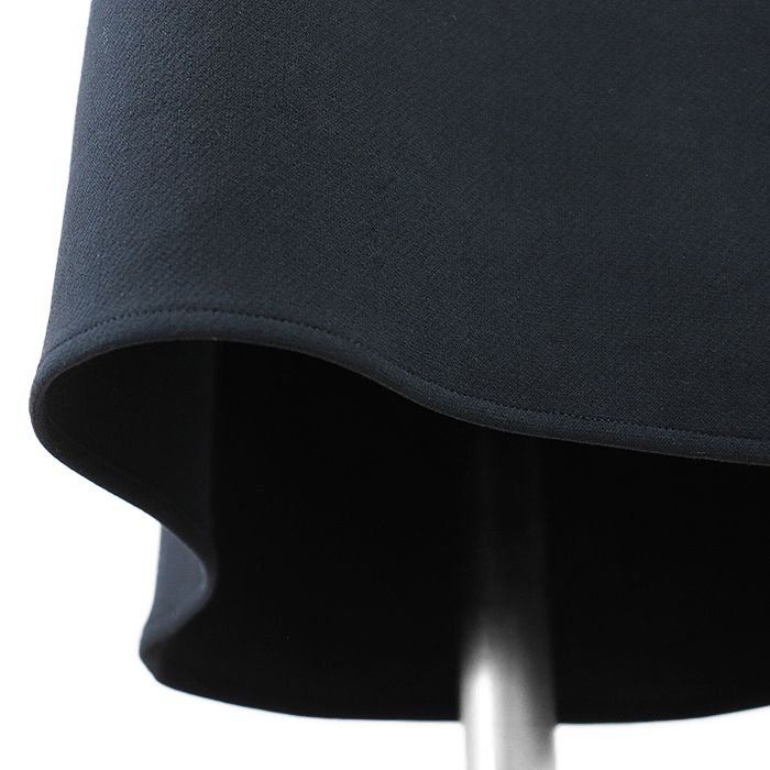 YOKO CHAN ヨーコチャン ワンピース ギャザー ワイドスリーブ ストレートシルエット ストレッチ バックファスナー 無地 ドレス レディース サイズ 36 ネイビー 紺 YCD-120-560