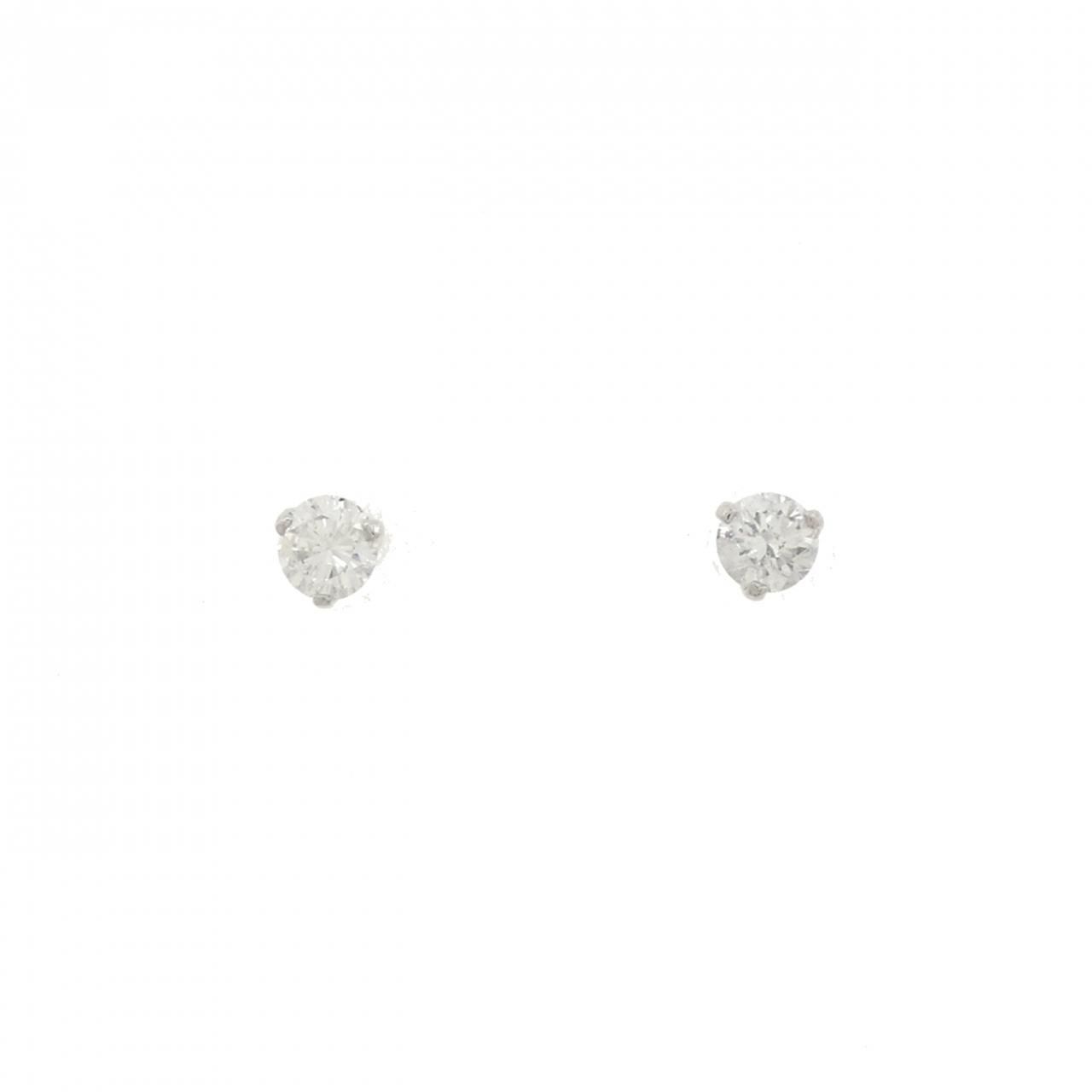 PT900 ソリティア ダイヤモンド ピアス 0.30CT - メルカリ 