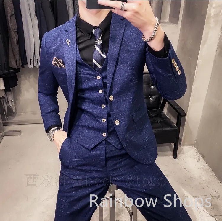 スーツ ビジネススーツ スリーピース スーツ メンズ m 小さめ 大きめ 大きいサイズ 紳士服 コート ベスト パンツ セットアップ スタイリッシュスーツ スリム ビジネス フォーマル 面接 通勤 春