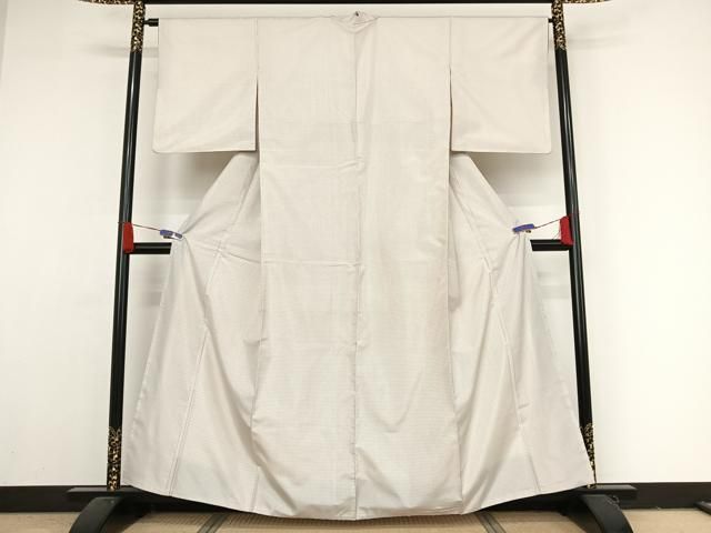 平和屋着物○本場縞大島紬 白大島 格子 正絹 逸品 AAAY1601np - メルカリ 