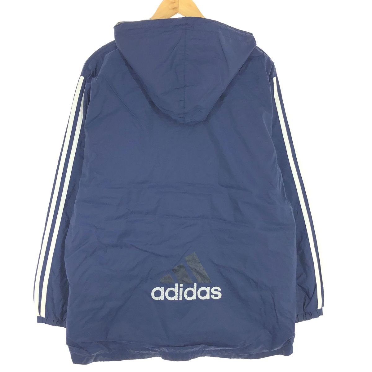 古着 90年代 アディダス adidas ハーフジップ ナイロンパーカー メンズ