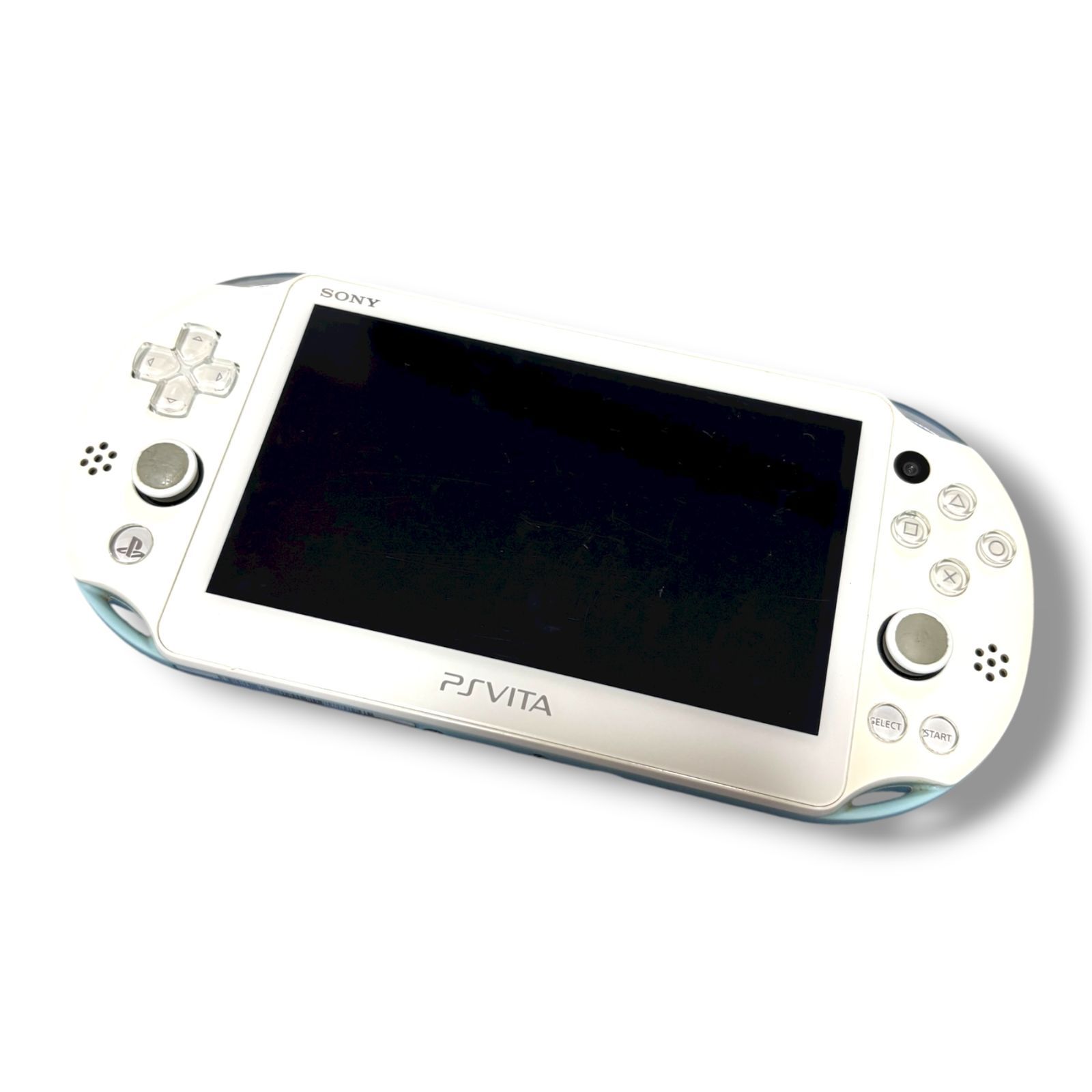管理番号2875 PlayStation Vita Wi-Fiモデル ライトブルー ホワイト PCH-2000ZA14 メーカー
