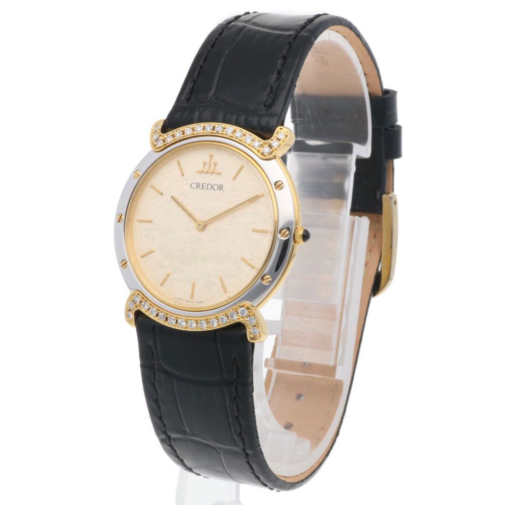 クレドール 18金 ベゼル 18K 新品 腕時計 ゴールド SEIKO セイコー