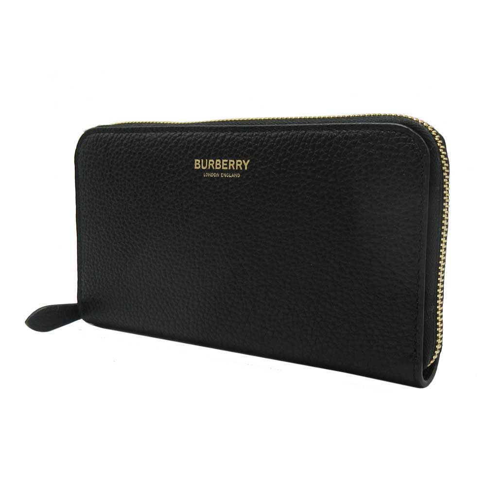 バーバリー 長財布 BURBERRY レザー ラージ ジップ アラウンド  